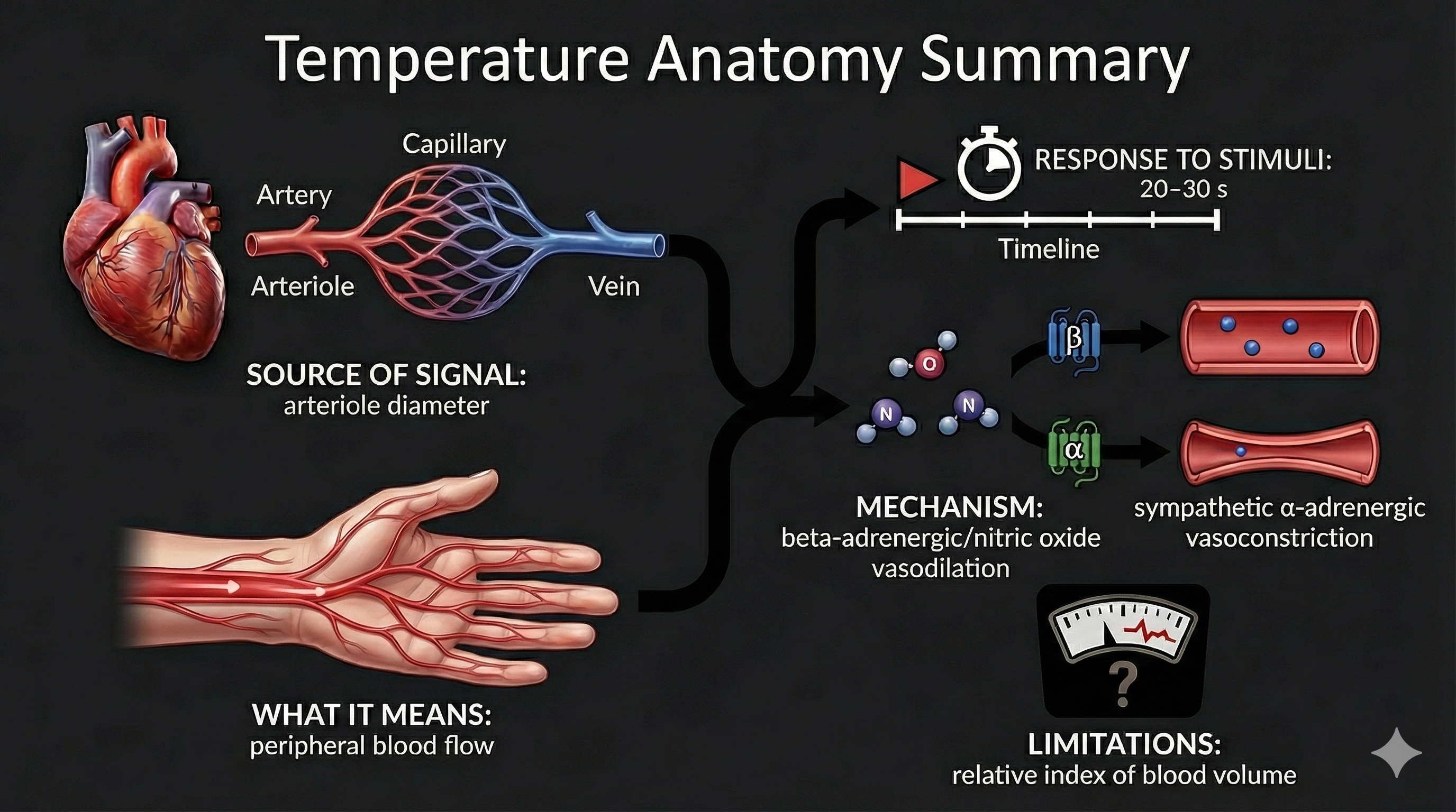 Temperature anatomy summary table